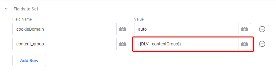 Set custom variable in a Google Analytics tag