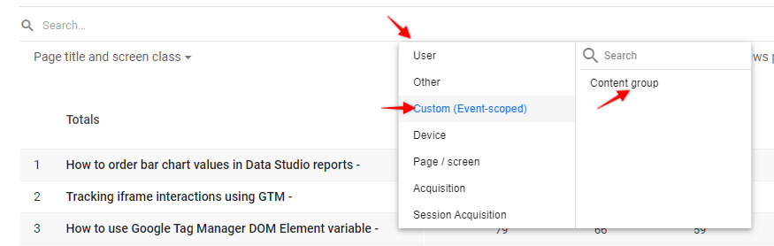 How to select secondary dimension in Google Analytics 4