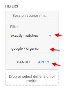 Filter configuration