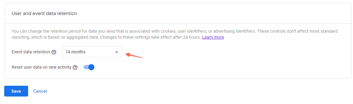Only 2 months of data in GA4 reports - How to fix it