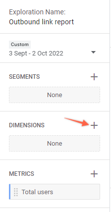 Add new dimension in GA4 custom report